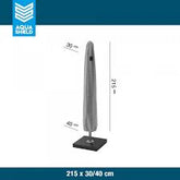 AquaShield Parasol Cover 215cm - Grey